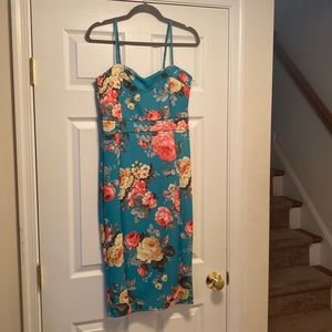 Brand New Great Feeling Floral Dress…no size tag